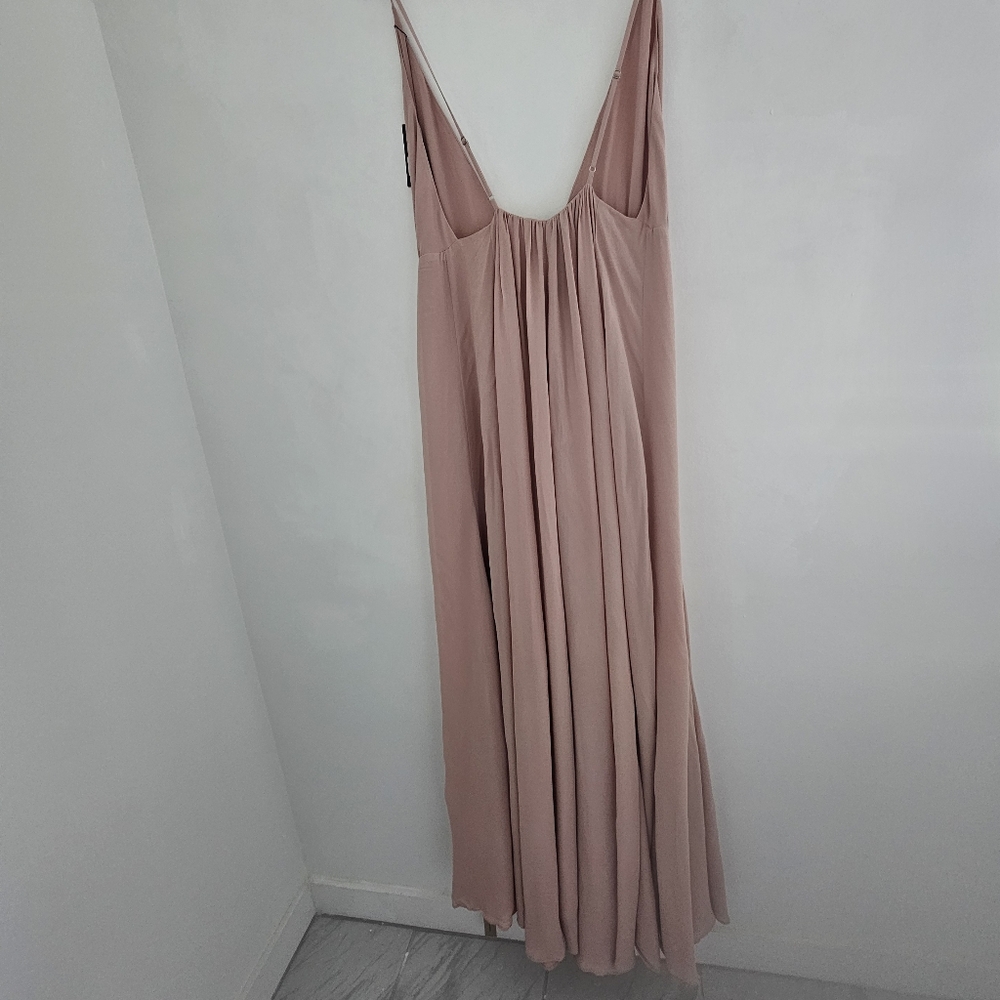 Nwt Reformation Callalily In Blush Backless Wrap Maxi Dress - Picture 5 of 12